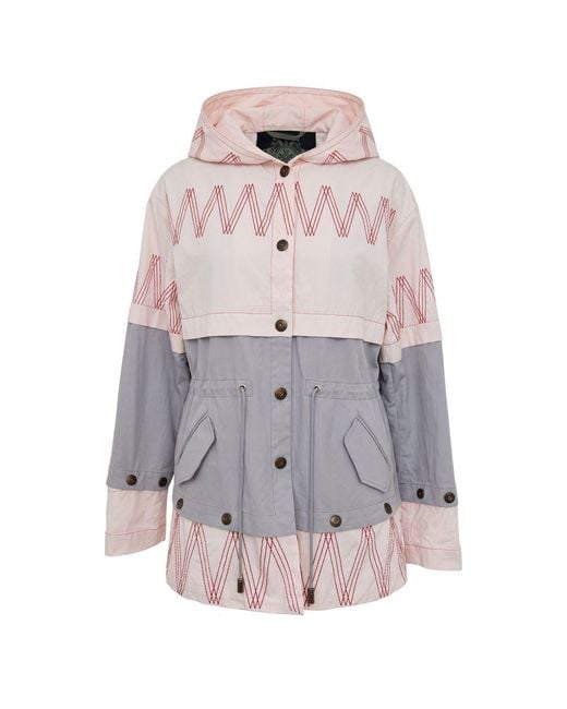 MR & MRS Gray Pink Cotton Jacket