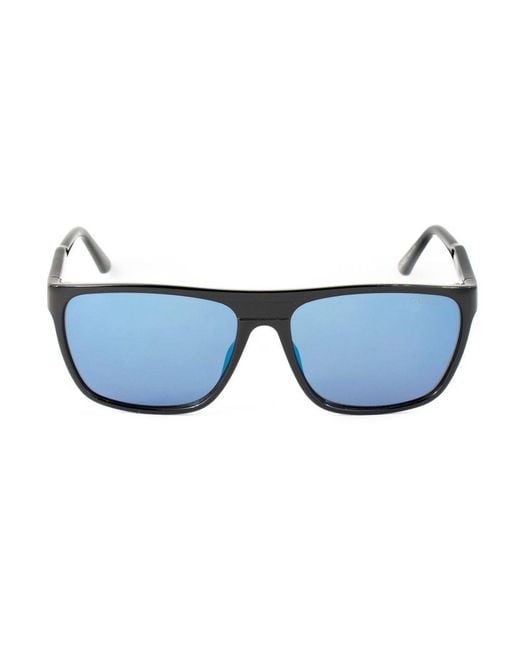 Guess Blue Black Resin Sunglasses for men