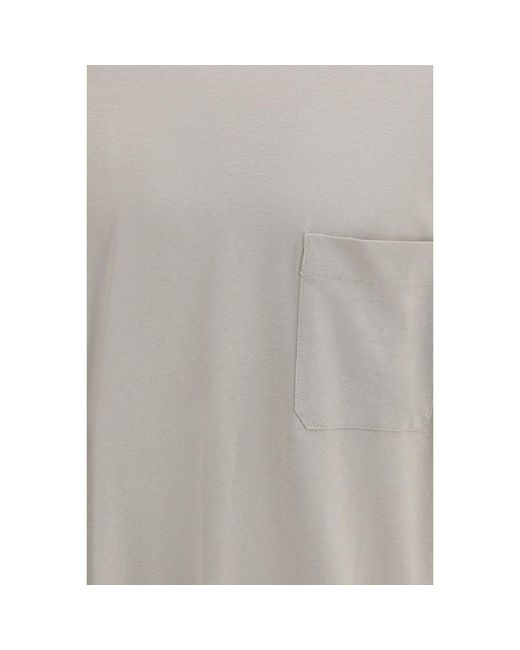 Lemaire Gray Beige Cotton T for men