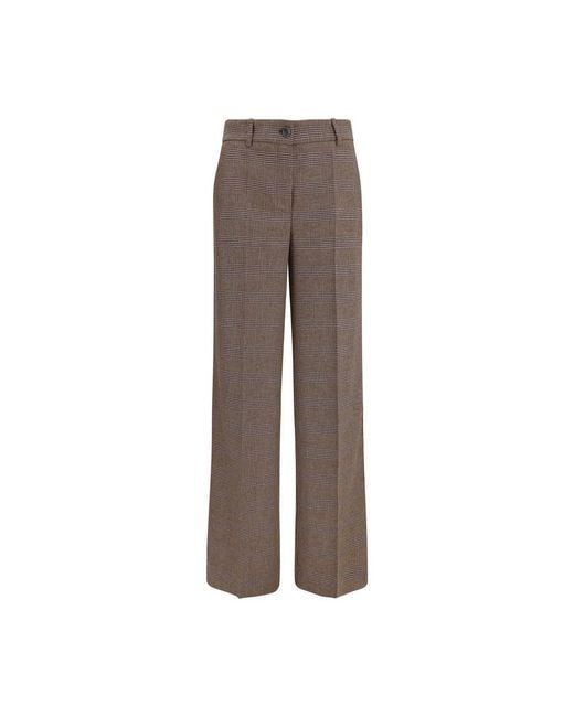 P.A.R.O.S.H. Brown Wool Oves Aries Casual Pants