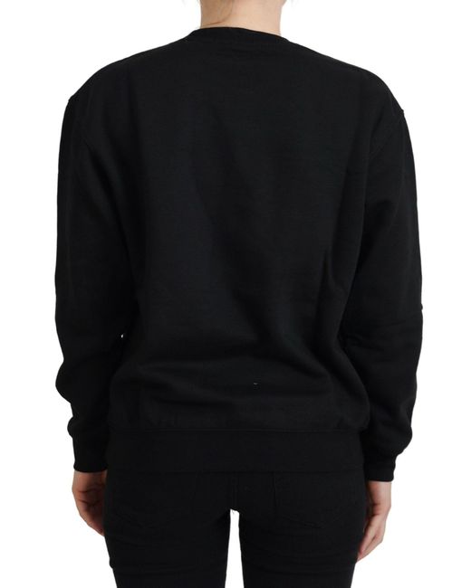 Philippe Model Black Chic Printed Cotton Sweater