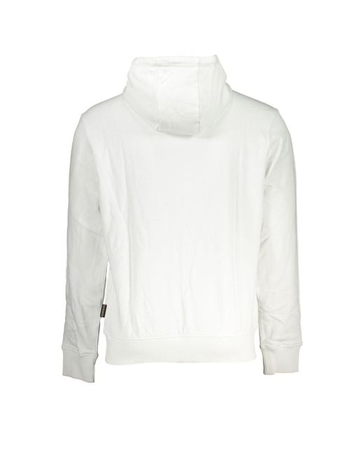 Napapijri White Cotton Sweater for men