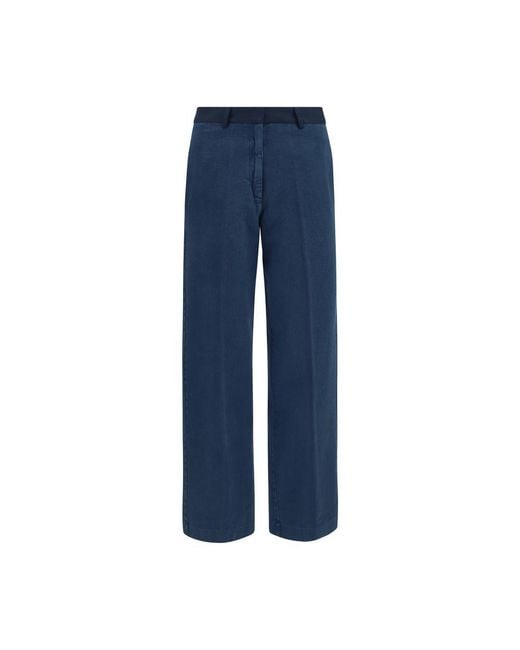 Forte_forte Blue Cotton Chino Pants