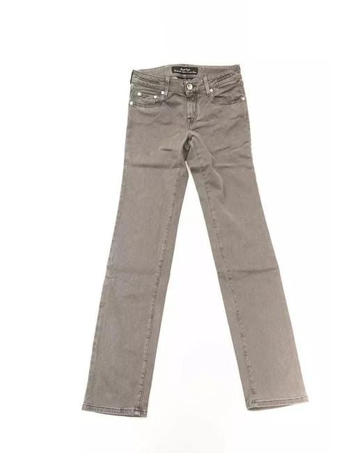 Jacob Cohen Gray Cotton Jeans