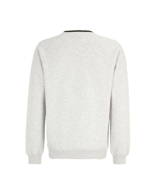 Fila White Black Cotton Sweatshirt for men