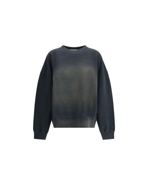 Golden Goose Deluxe Brand Blue Black Cotton Sweatshirt