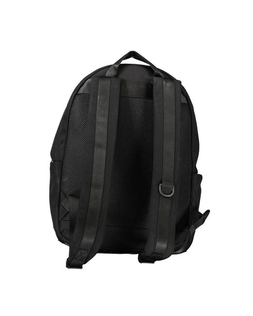 Tommy Hilfiger Black Sleek Urban Commuter Backpack for men