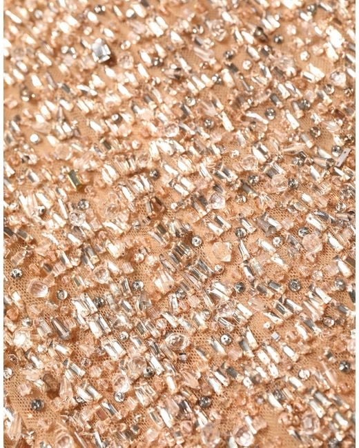 Dolce & Gabbana Brown Crystal Embellished Mermaid Gown Dress