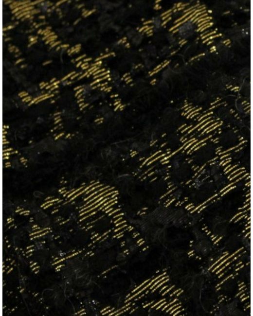 Dolce & Gabbana Black Elegant Designer Woven Short