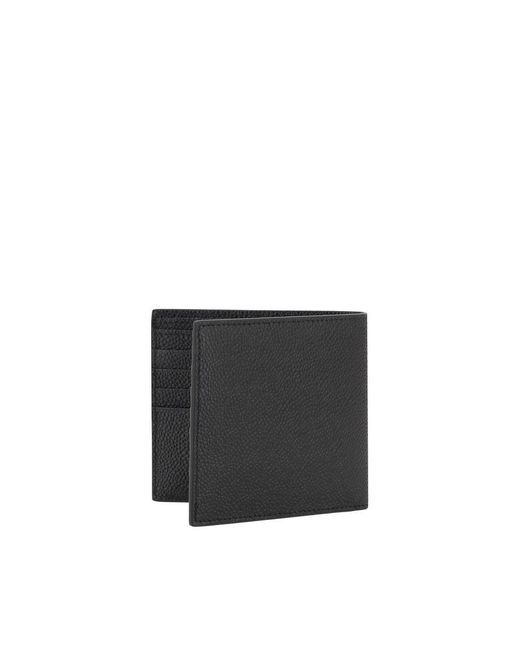 Thom Browne Black Calf Leather Bos Taurus Wallet for men