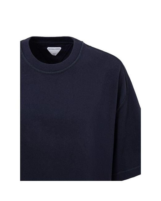 Bottega Veneta Blue Cotton T for men
