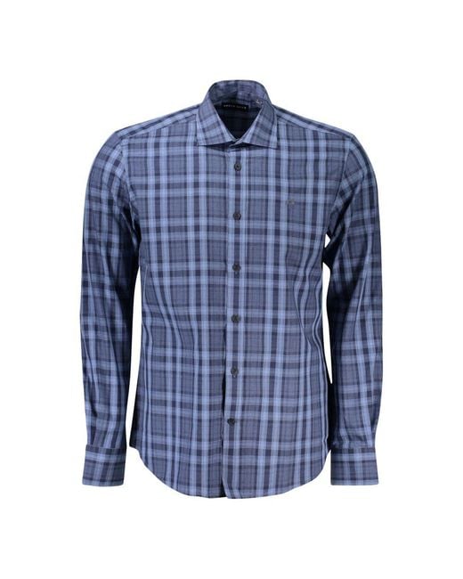 North Sails Blue Cotton Shirt for men