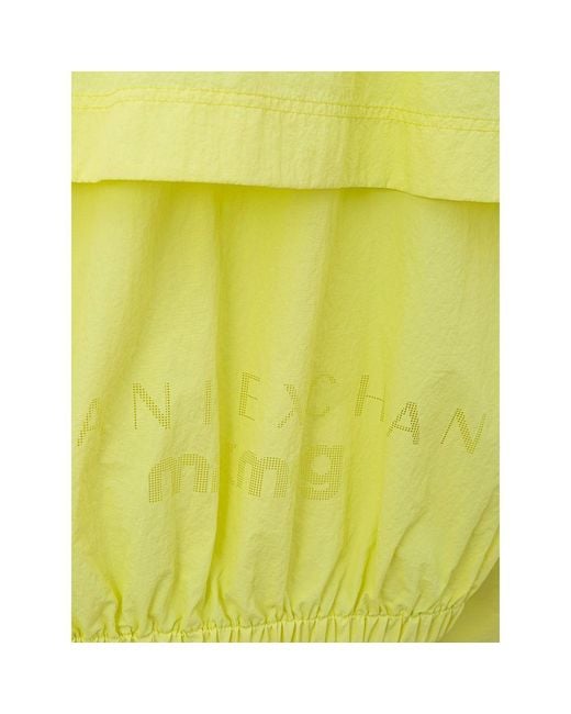 ARMANI EXCHANGE Yellow Polyamide Jackets & Coat