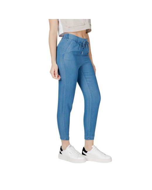 ONLY Blue Lyocell Casual Pants
