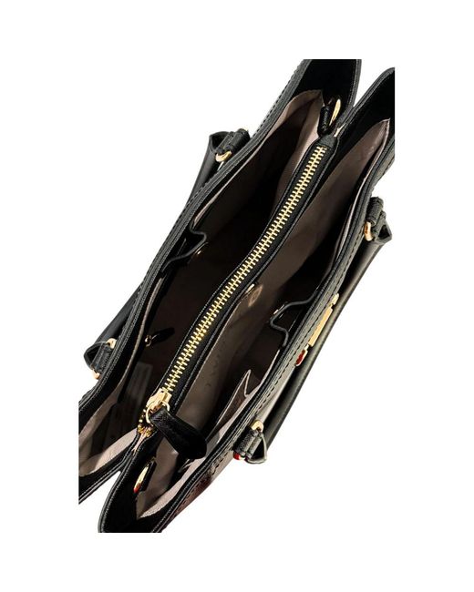 Twinset Black Yellow Polyurethane Shoulder Bag
