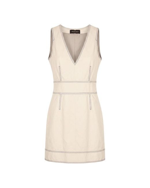 Trussardi Natural Beige Lamb Dress