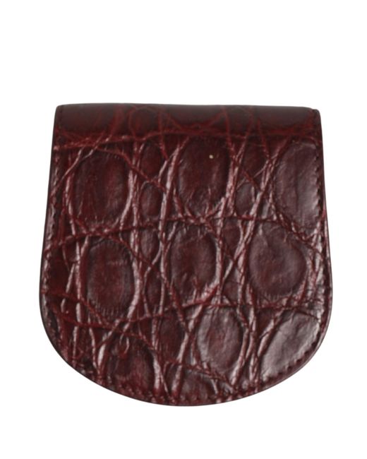 Dolce & Gabbana Purple Exotic Skin Condom Case Holder Pocket Wallet for men