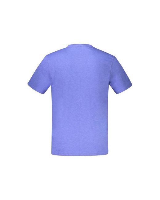 Boss Blue Cotton T-Shirt for men