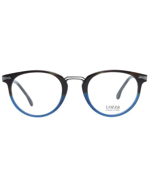 Lozza Blue Multicolor Metal & Plastic Glasses (frames)