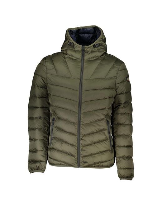 Napapijri Green Polyamide Jacket for men