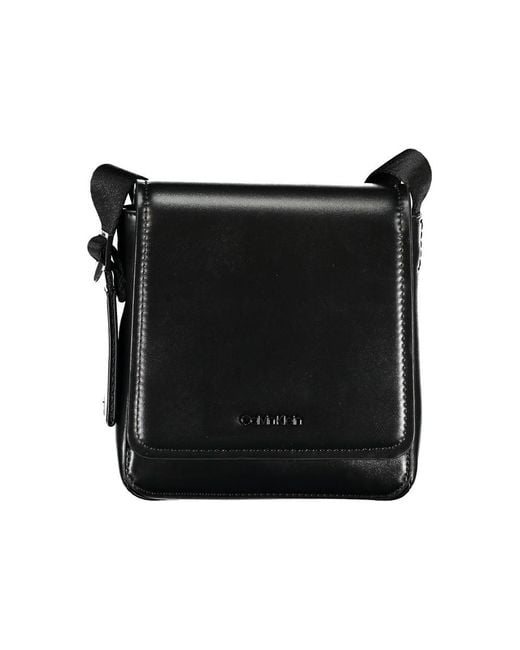 Calvin Klein Black Sleek Shoulder Bag With Logo Detail for men