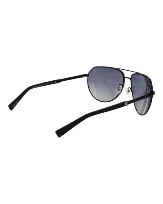 Timberland Black Aviator Sunglasses for men