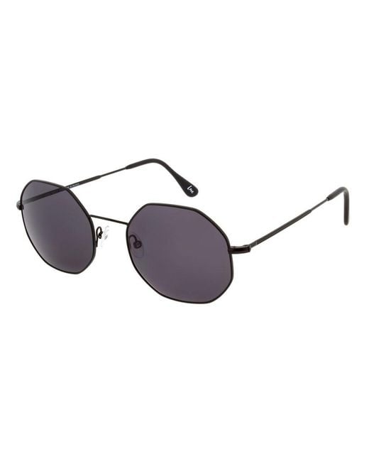 Andy Wolf Gray Black Metal Sunglasses
