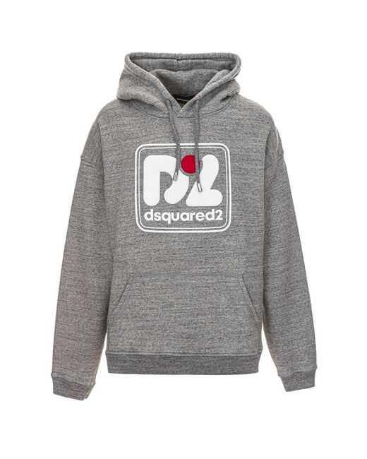 DSquared² Gray Cotton Sweater for men