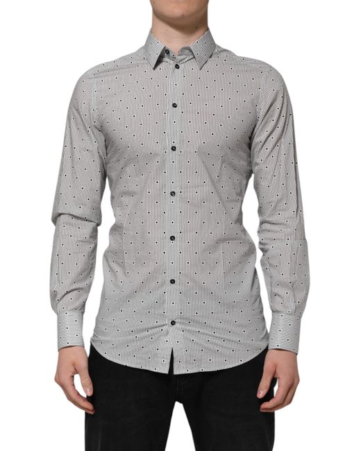 Dolce & Gabbana Gray Formal Shirts for men
