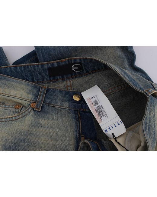 Roberto Cavalli Gray Elegant Slim Bootcut Jeans