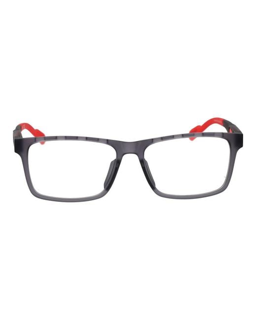 Adidas Red Gray Plastic Glasses (frames) for men