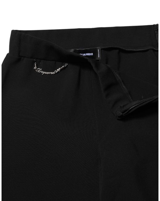 DSquared² Black Wide Trousers