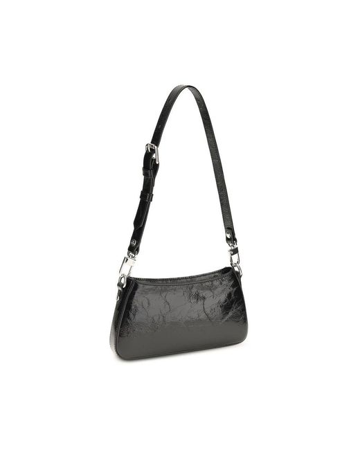 Vivienne Westwood Black Calf Leather Bos Taurus Shoulder Bag