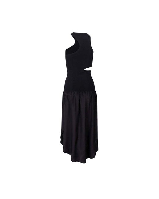 Stella McCartney Black Silk Cut-Out Maxi Dress