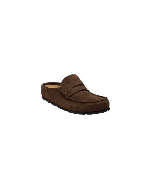 Birkenstock Brown Suede Leather Moccassin for men
