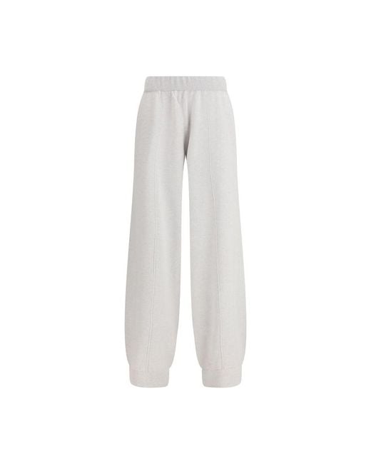 Fabiana Filippi White Gray Wool Oves Aries Casual Pants