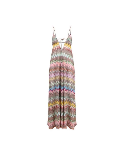 Missoni Pink Multicolor Viscose Casual Dress