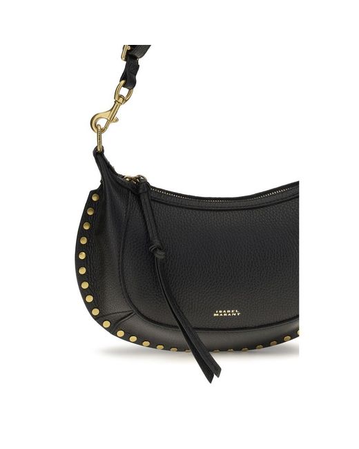 Isabel Marant Black Oskan Moon Shoulder Bag