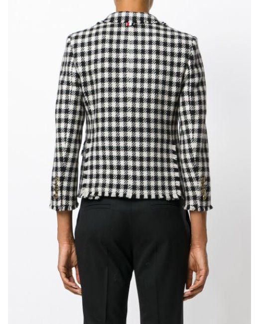 Thom Browne Black Checked Blazer