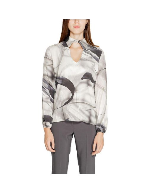 Rinascimento Gray Viscose Blouse