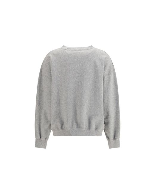 Ganni Gray Cotton Sweatshirt