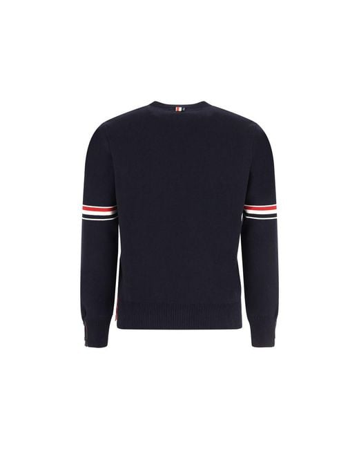 Thom Browne Blue Cotton Sweatshirt for men
