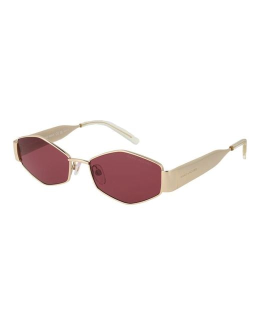 Marc Jacobs Red Gold Metal Sunglasses