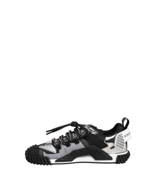 Dolce & Gabbana Black Multicolor Low Top Ns1 Men Sneakers Shoes for men