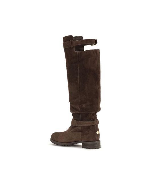 Jimmy Choo Brown Knee-High Biker Boots