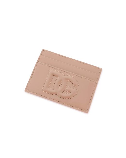 Dolce & Gabbana Natural Card Holder With Logo
