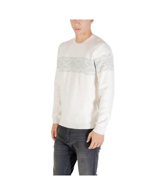 Antony Morato White Beige Polyester Sweatshirt for men