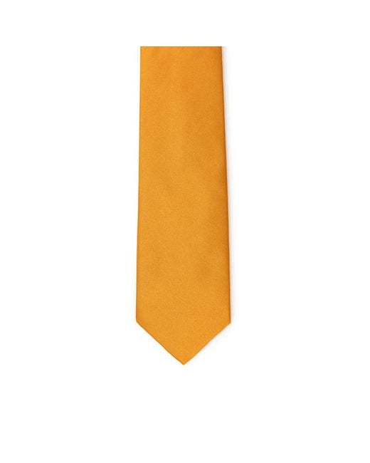 Dolce & Gabbana Orange Silk Tie for men