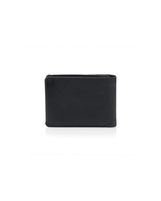 La Martina Black Cowhide Wallet for men
