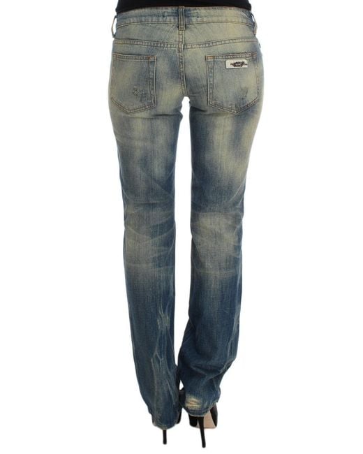 Roberto Cavalli Gray Elegant Slim Bootcut Jeans